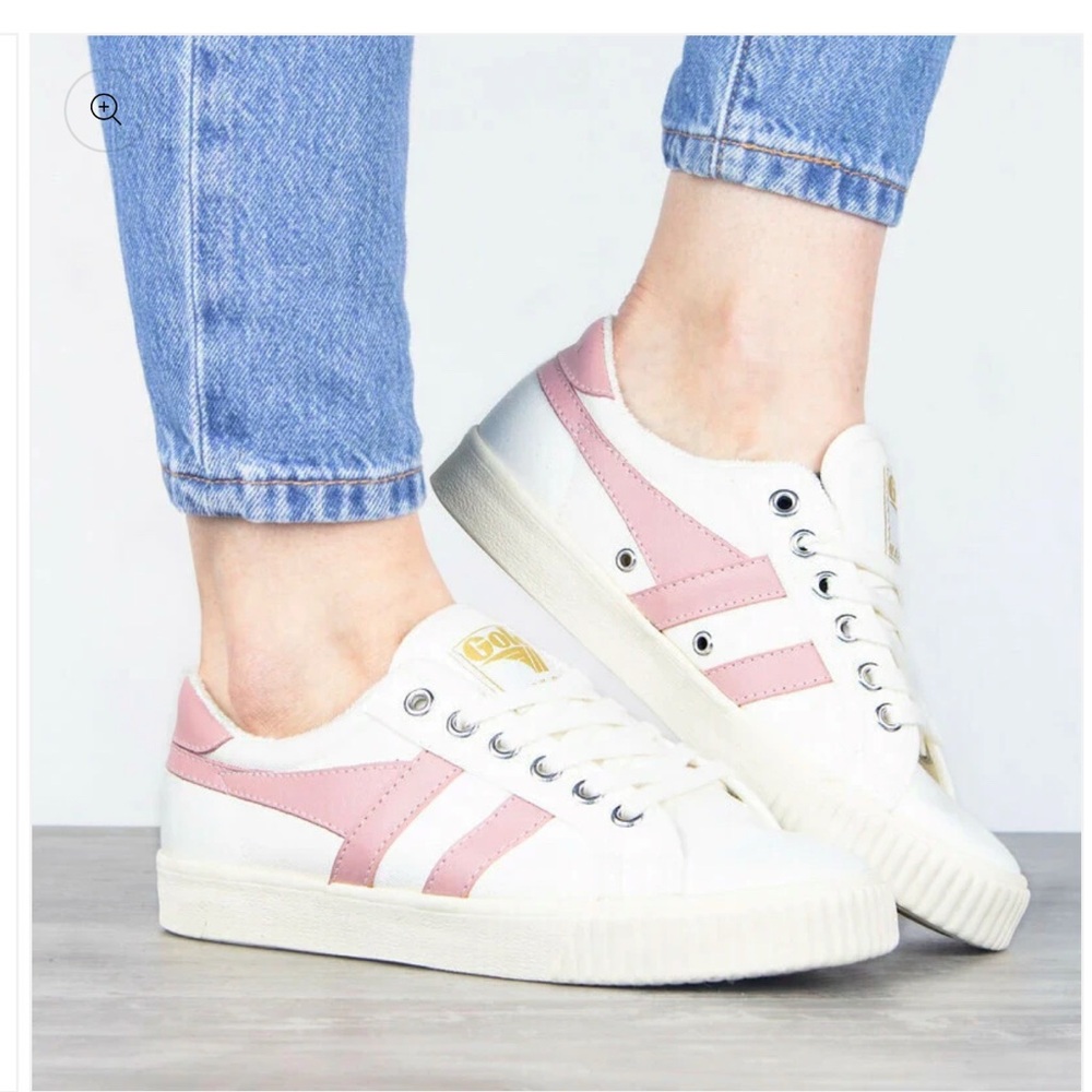Gola Mark Cox Vegan Sneakers Off White Pink Retro Tennis Shoes Women’s 39